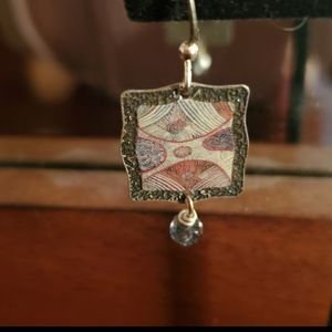 New drop enamel earrings